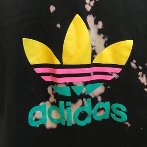 Oversized Acid Wash Adidas T Shirt